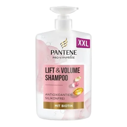 Pantene Prov Lift & Volume Thickening Shampoo With Biotin Siliconefree 1000ml Pump Dispenser