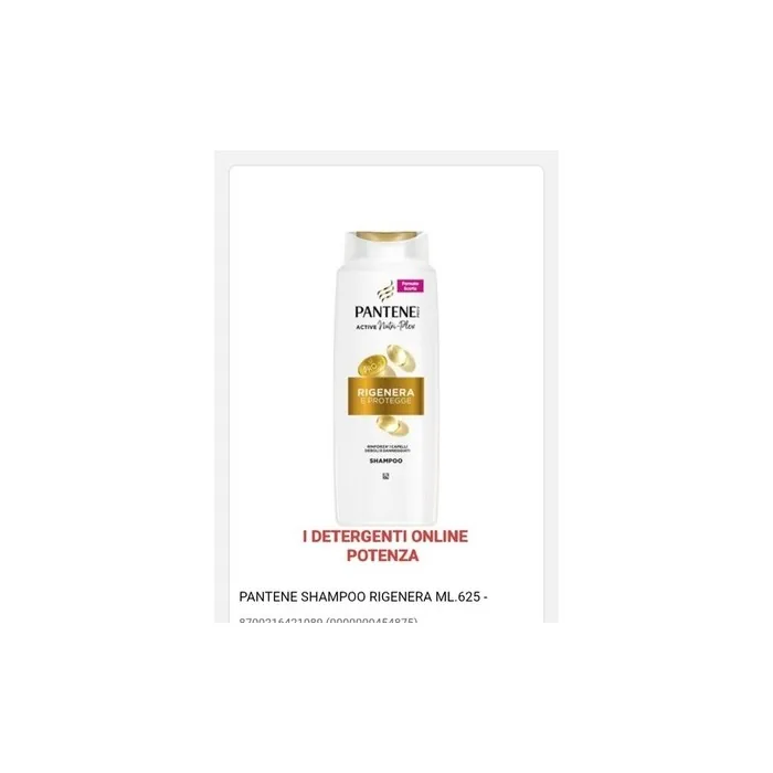 Pantene Shampoo Regenerates & Protects 625ml