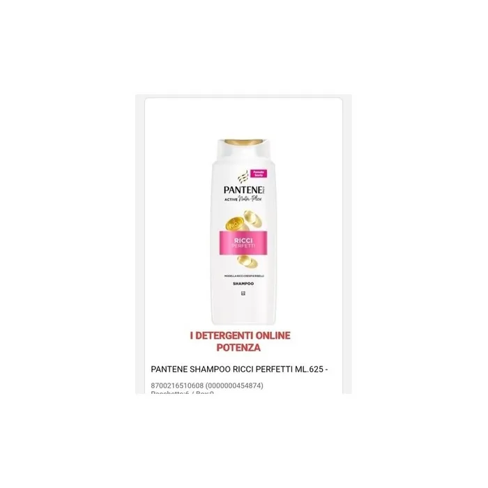 Perfect Curly Shampoo Pantene 625ml