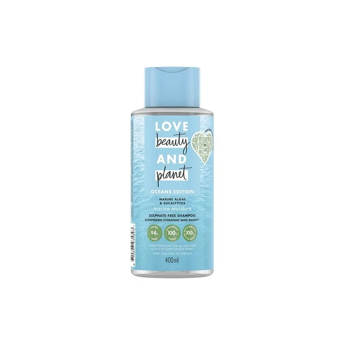Love Beauty and Planet Marine Algae & Eucalyptus Marine Moisture Shampoo for Ultimate Hair Care and Hydration 400ml
