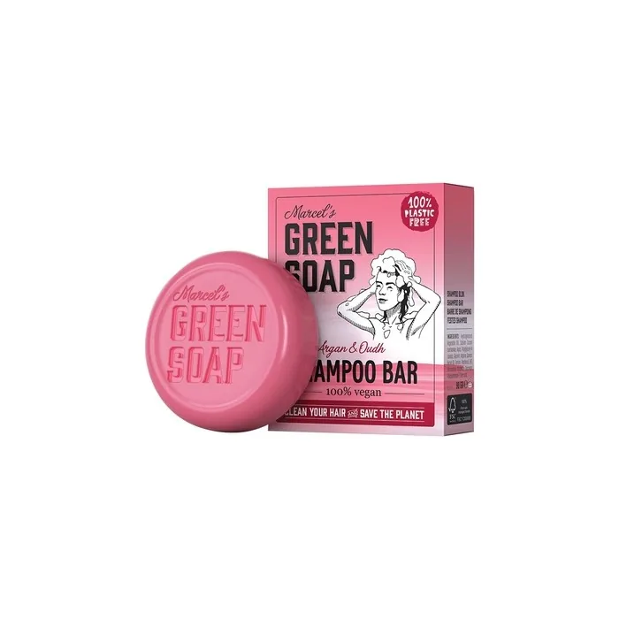 Marcel's Green Soap Shampoo Bar Argan & Oudh