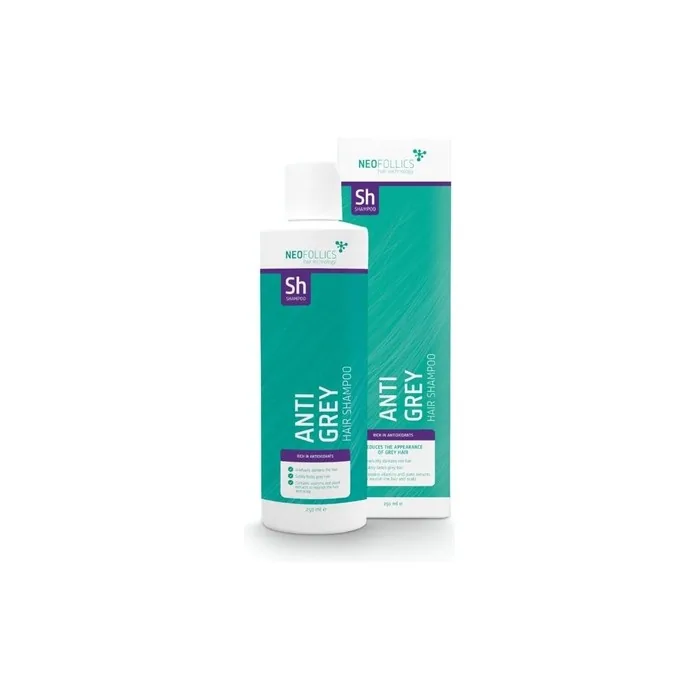 Neofollics Anti-Grey Hair Shampoo Gradually Darkens Grey Hair and Nourishes