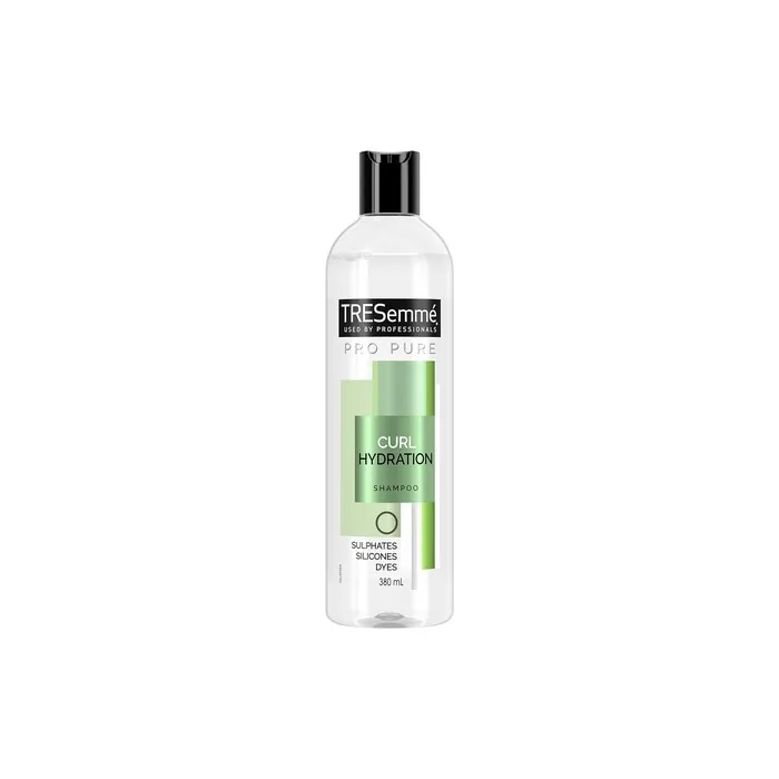 TRESemmé Pro Pure Curl Hydration Shampoo Silicone Dye Sulphate Free for Curly Hair 380ml