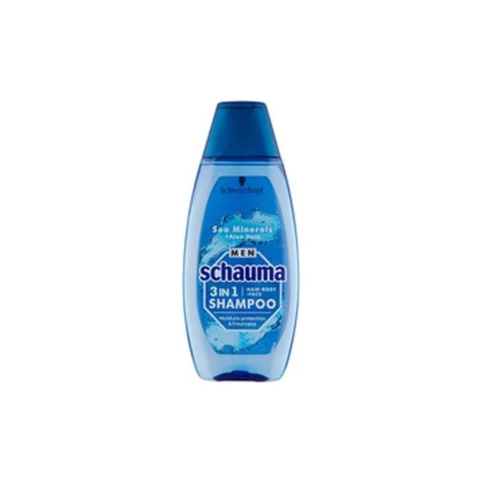 Schwarzkopf Professional Schauma Men Sea Minerals Aloe Vera Hair Face Body Shampoo - Shampoo For Men 3in1