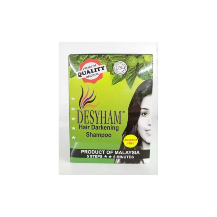 Desyham Hair Darkening Shampoo Black 5 Pack