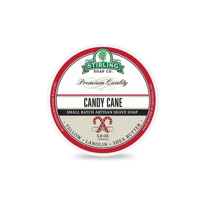 Stirling Soap Company Candy Cane Shaving Soap 170ml