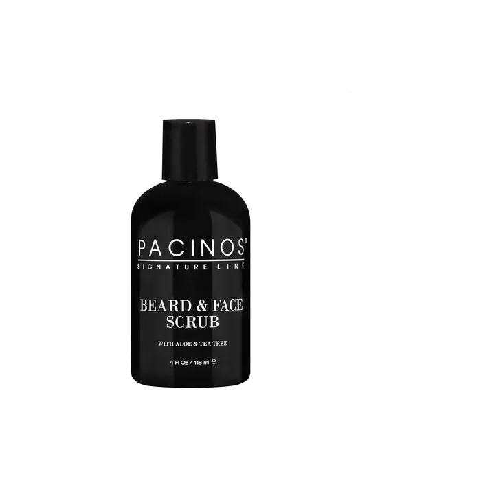 Pacinos Shave System Aloe & Tea Tree Beard & Face Scrub 4oz