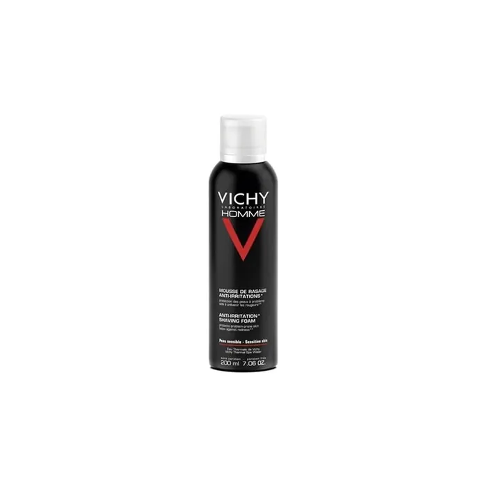 Vichy Homme Shaving Foam 200ml Antiirritation Formula