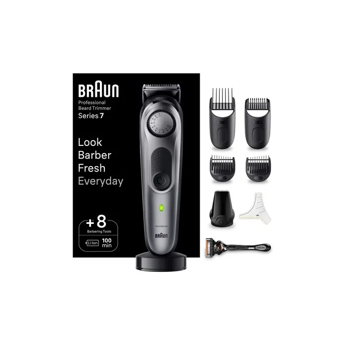 Braun Styler Bt7420 Professional Beard Trimmer In Black & Space Grey