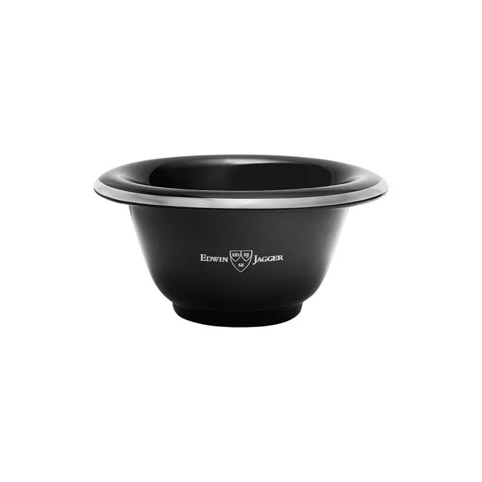 Edwin Jagger RN116 Porcelain Shaving Bowl for Men for Shaving Soap or Shaving Cream Black