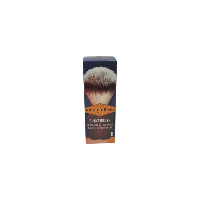 King C. Gillette Beard Care Shaving Brush for Men with Soft Bristles and Wooden Handle - Barber-Level Shaving Experience - Gift for Men
