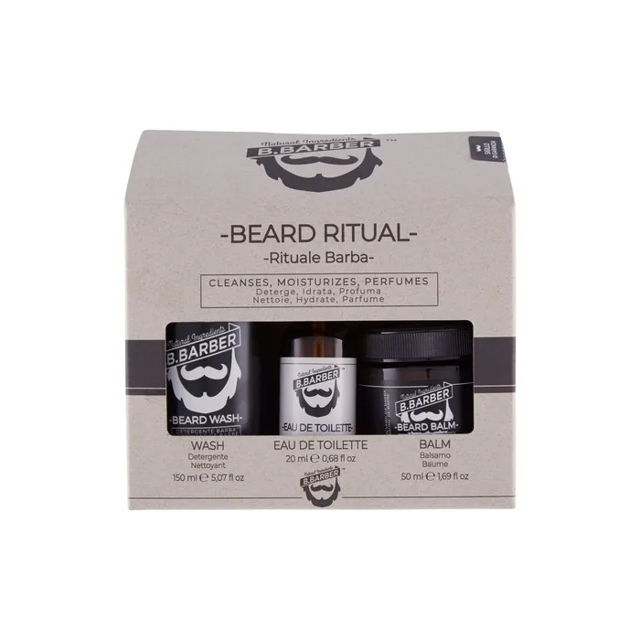 B.BARBER Ritual Beard Cleanser, Eau de Toilette, Conditioner