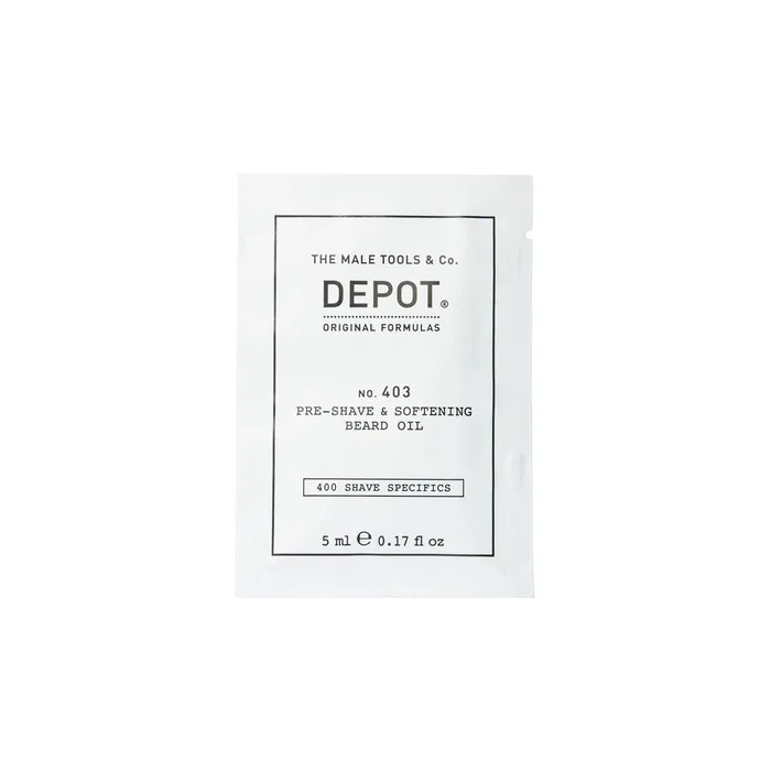 Depot, 400 Shaving Specifications No. 403, Fresh Black Pepper, Softener, Pre-Shave Oil, 5 Ml