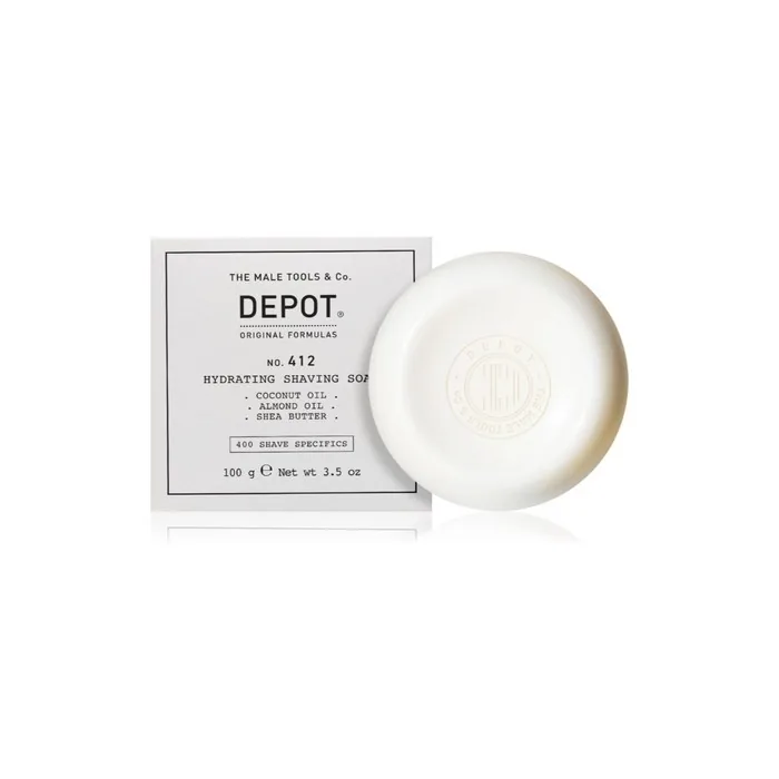 Depot Hydrating Shaving Soap 100g Specific For Traditional Shaving With Brush Keeps Skin Soft And Hydrated