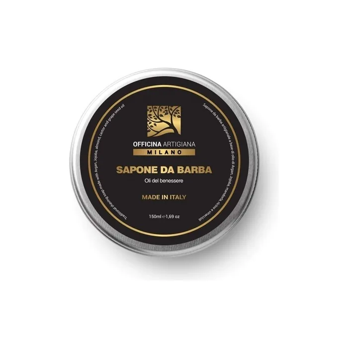 Officina Artigiana Milano Traditional Shaving Soap With 5 Wellness Oils 150ml