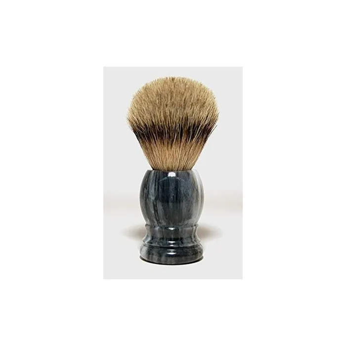 Rasura Silverspits Shaving Brush with Real Badger Hair Marble Gray