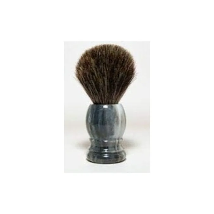Rasura Shaving Brush Real Badger Hair Gray Marble