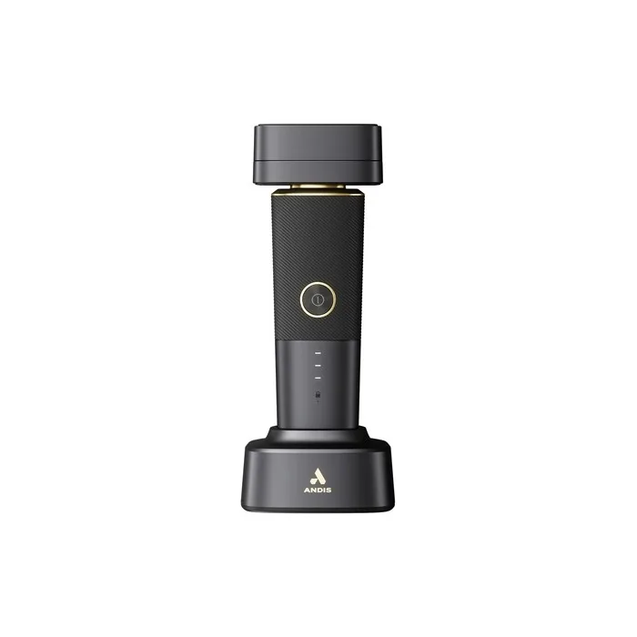 Andis Resurge Foil Shaver Includes Gold Titanium Hypoallergenic Foils Easily Adjustable Pivot Head Powered By Lithiumion Battery Batterylife Indicator & Usb Charging Port Black