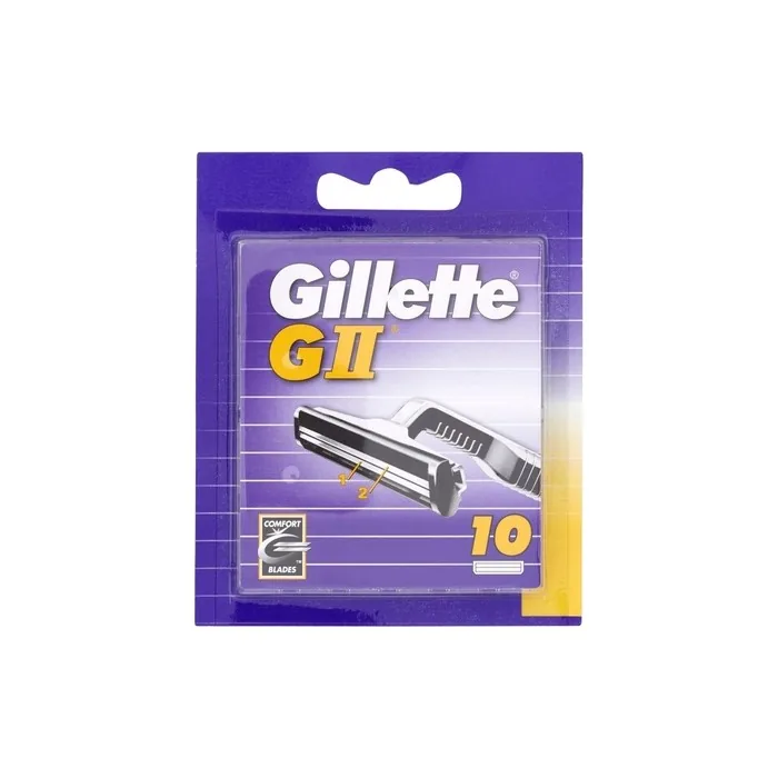 Gillette GII Double Men's Razor Blades 10 Replacement.