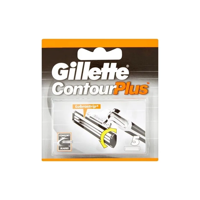 Gillette Contour Plus Razor Replacement Blades 5 Count
