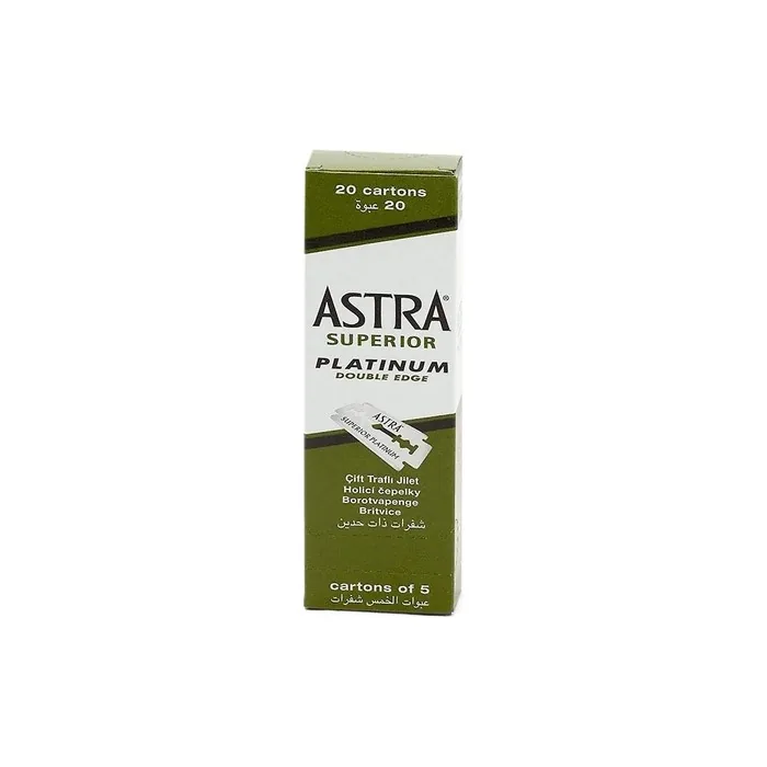 Astra Platinum Double Edge Safety Razor Blades 100 Count