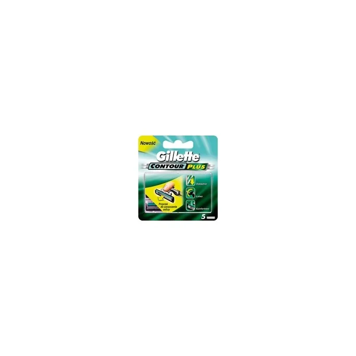 Gillette Contour Plus Replacement Blades, 5 Pieces