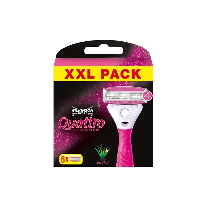 Wilkinson Sword Spare Heads Quattro For Women 6 Pieces