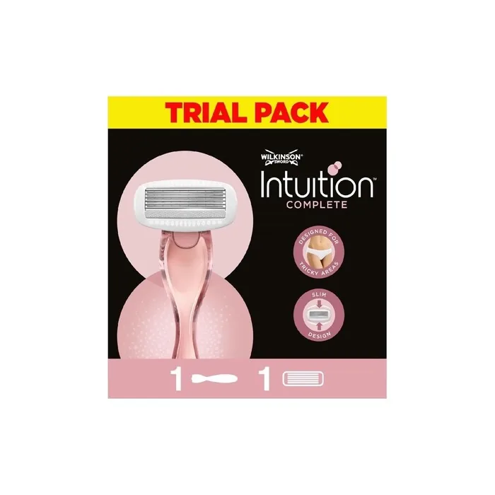 Wilkinson Sword Intuition Complete For Women Smooth Shave Razor Handle + 1 Blade Refill 1 Count
