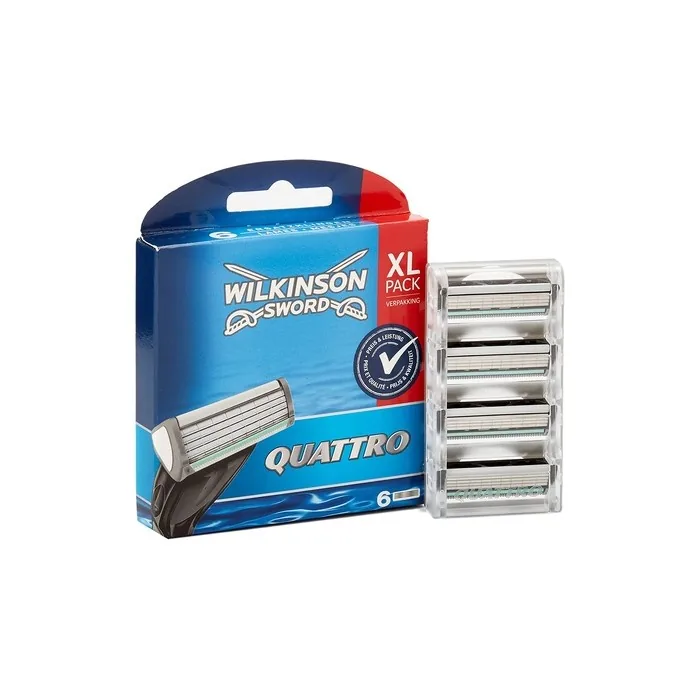 Wilkinson Sword Quattro Men's Razor Blades 6 Pieces