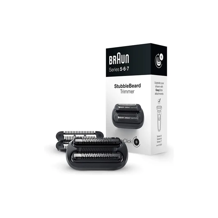 Braun EasyClick 3-Day Beard Trimmer Attachment for Men's Shavers Compatible with Series 5, 6, and 7 Electric Shavers (Shaver Models from 2020)