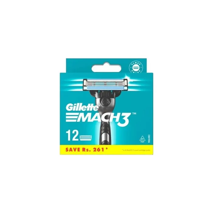 Gillette Mach3 Replacement Blades - Pack of 12