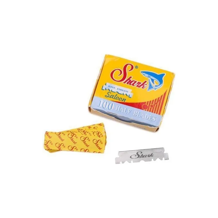 Shark 100 Super Stainless Straight Edge Barber Razor Blades For Professional Barber Razors 1 Blade