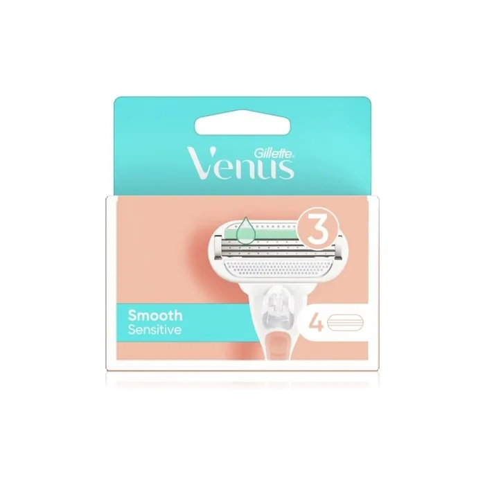 Gillette Venus Sensitive Smooth Refill Cartridges 4 Cartridges