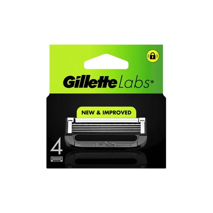 Gillette Labs Razor Blades Key Size Refill Pack Of 4 Units
