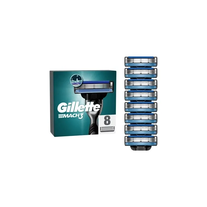 Gillette Mach 3 Charger 8 Refills By Gillette