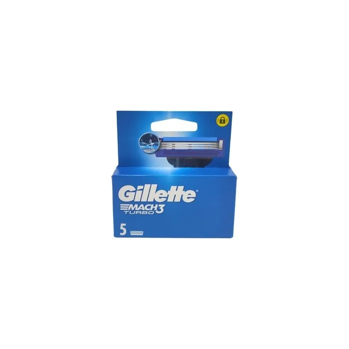 Gillette Mach3 Turbo Replacement Blades For Men's Razor 3 Blades