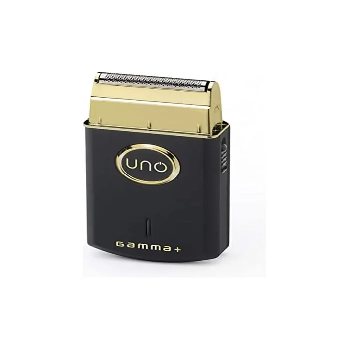 GAMMAPIU' UNO Electric Beard Shaver Ultra-Fine Gold Titanium Foil 38mm Professional Motor Speed 9,000 RPM Portable Cordless Shaver Quick Charge USB Connection