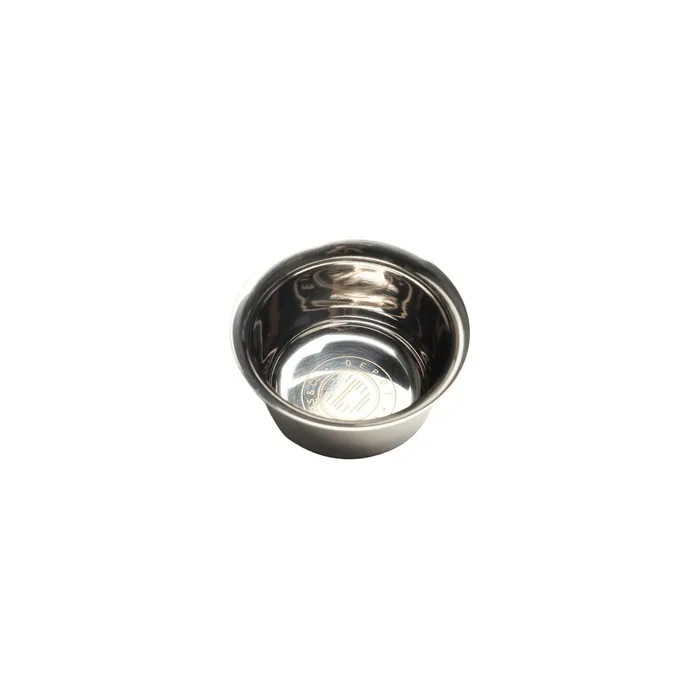 Depot Accessories No. 735 Steel Metal Shaving Bowl Silver