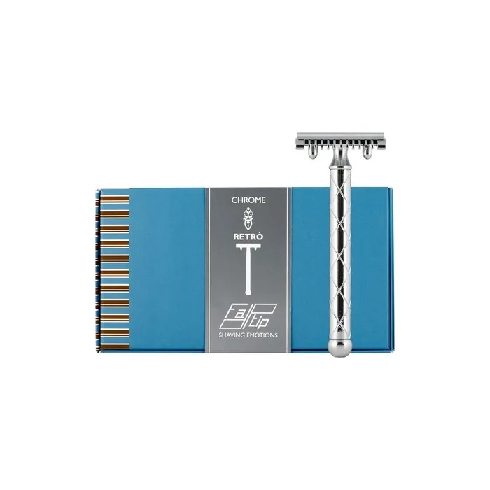 FaTip Silver Chrome Double Edge Safety Razor