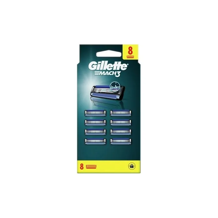 Gillette Mach3 Spare Heads 8 Pieces