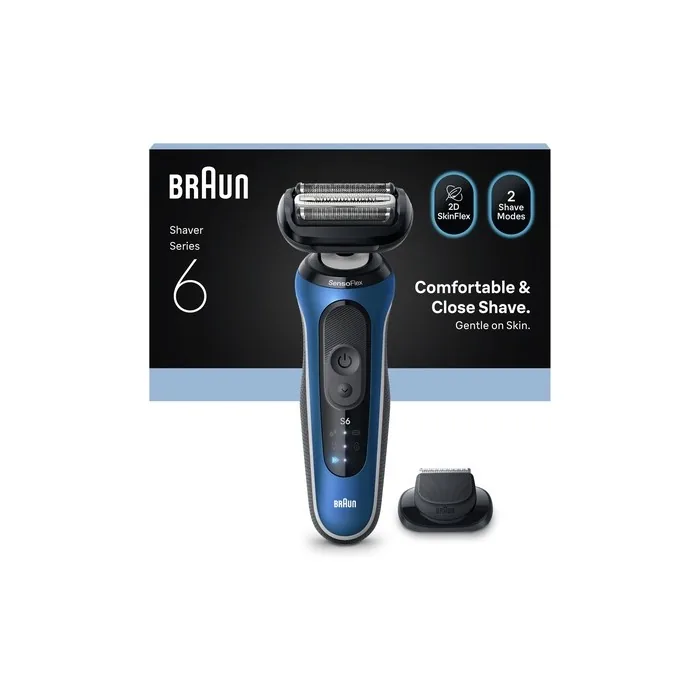 Braun Series 6 Electric Shaver With 1 Attachment Blue