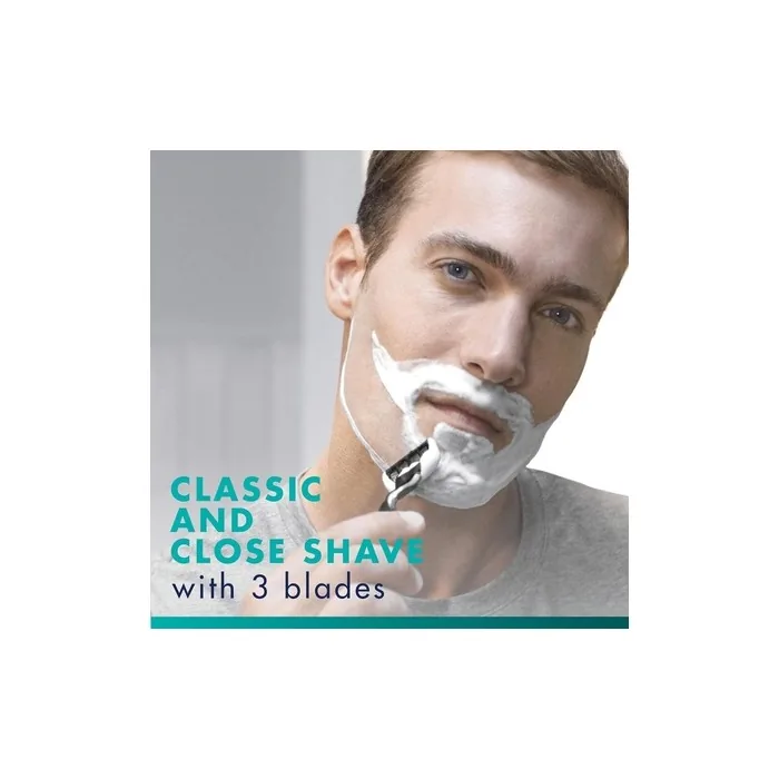 Gillette Mach3 Razor Refills for Men - 3 Bladed Razors