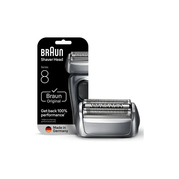Braun Series 8 Electric Shaver Original Replacement Head 83m Silver