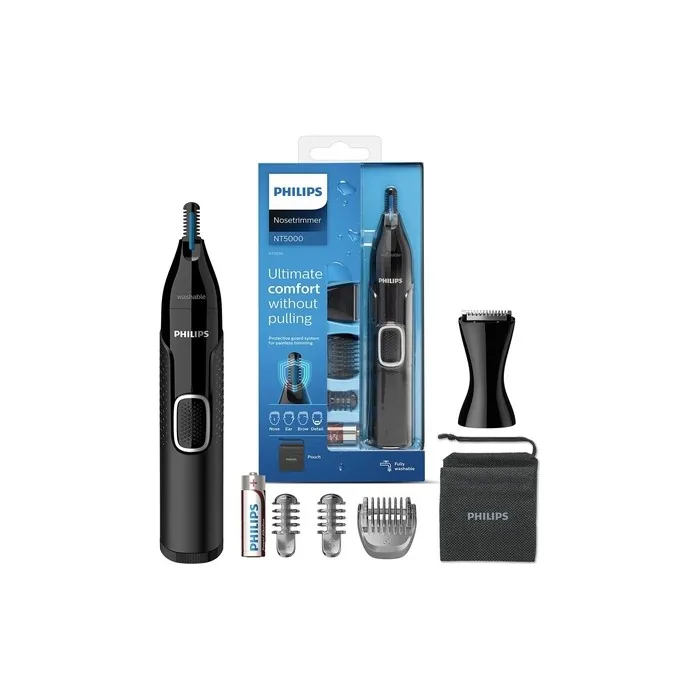 Philips Series NT5650/16 5000 Battery-Operated Nose, Ear and Eyebrow Trimmer Black