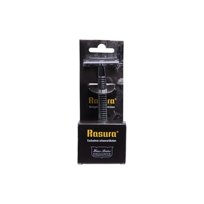 Rasura Safety Razor - Chrome On Blister - 10 Blades
