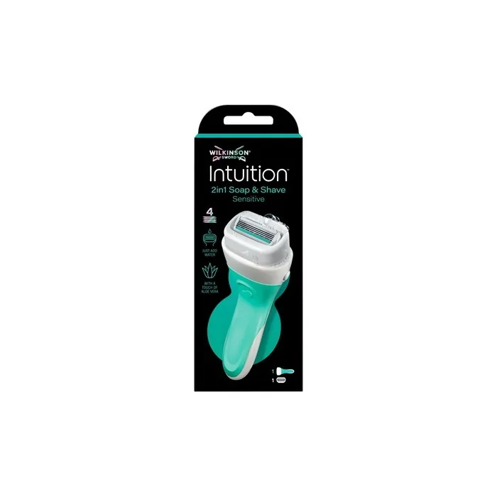 Wilkinson Sword Intuition 2in1 Soap & Shave Sensitive Skin Razors for Women with 4 Blades