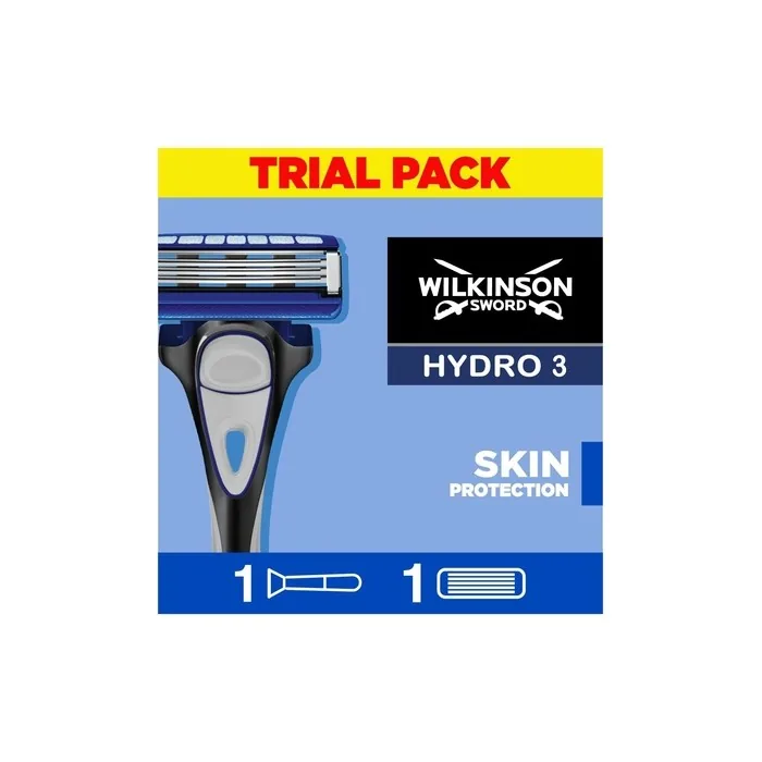 Wilkinson Sword Hydro 3 Skin Protection for Men Regular Razor Handle + 1 Blade Refill Men's Razor