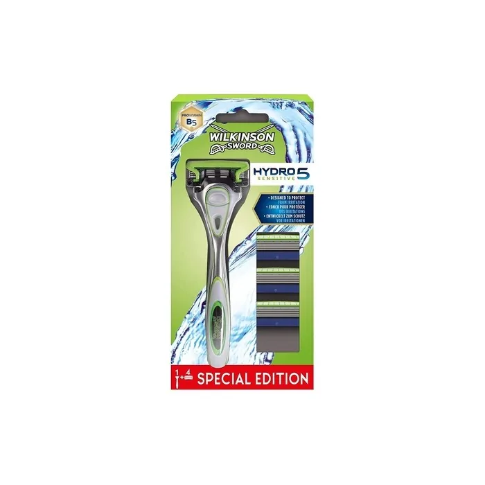 Wilkinson Hydro5 Sensitive razor + 3 replacement blades 110g