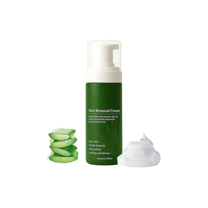 Man Hair Removal Cream with Natural Aloe Vera - Quick and Gentle Hair Remover