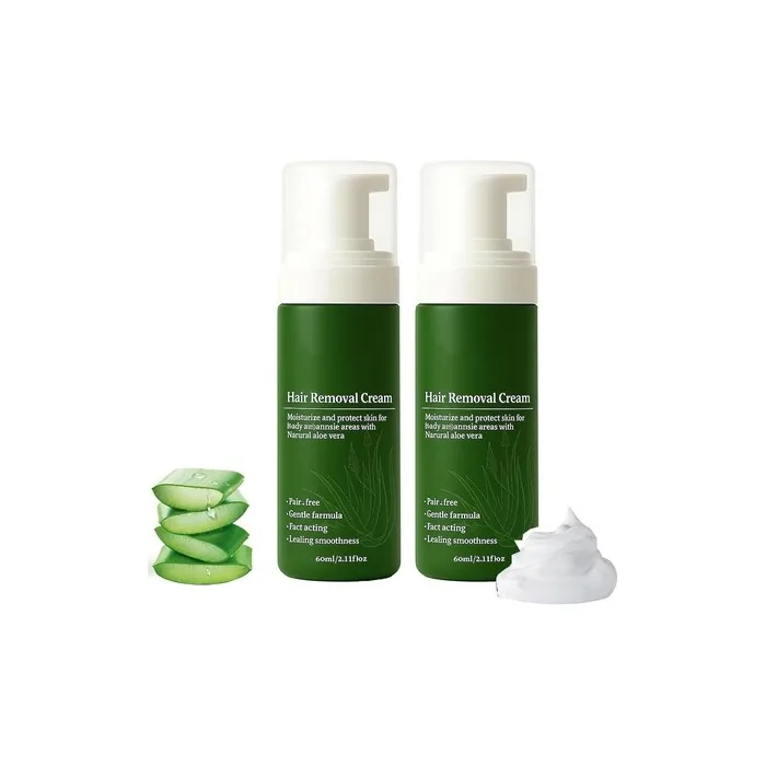 Man Hair Removal Cream with Natural Aloe Vera - Quick and Gentle Hair Remover